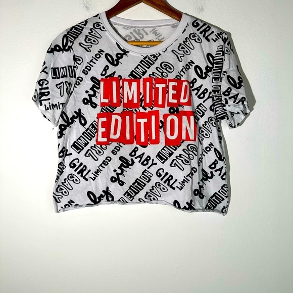 Limited Edition Cropped Babygirl Graphic Tee Shirt - Picture 1 of 3